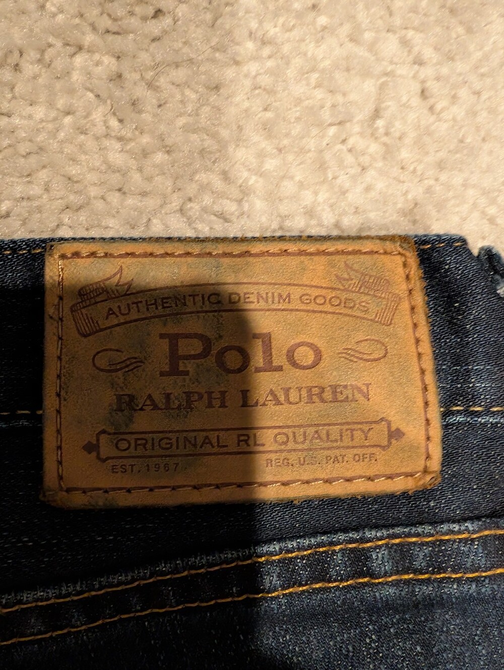 Ralph Lauren Dark Indigo Straight Leg Jeans 32x32 - Picture 7 of 11